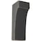 Ekena Millwork 3 1/2"W x 4"D x 10"H Clarksville Wood Vintage Decor Bracket, Black BKTWD04X04X10CVBL - alternate 1